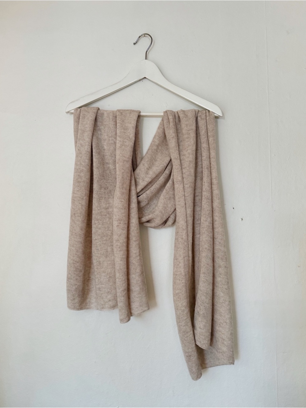 Soft Wool + Cashmere Jersey Scarf